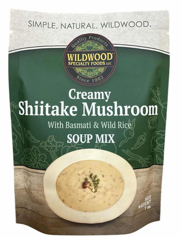 Creamy Shiitake Mushroom Soup w/ Wild Rice Mix Wildwood Specialty Foods