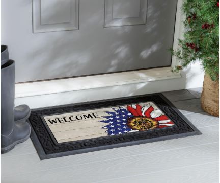 Patriotic Sunflower Sassafras Switch Mat Evergreen Enterprises