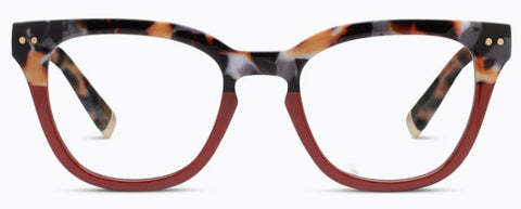 Faye - Gray Botanico/Dark Red +1.50 Peepers