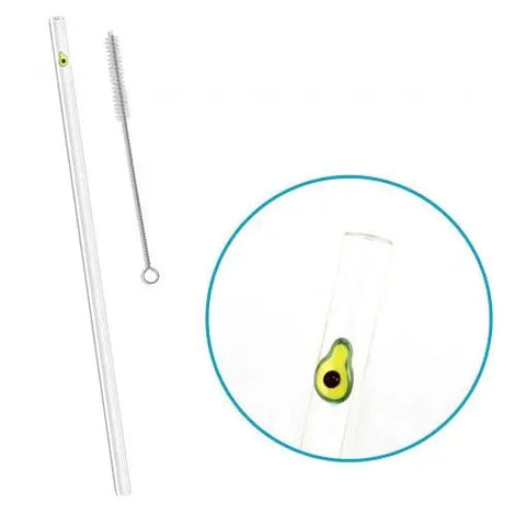 GLASS STRAW Avocado Treehouse Gift & Home