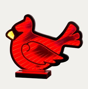 12" CARDINAL LED INFINITY MIRROR Christmas Tradition