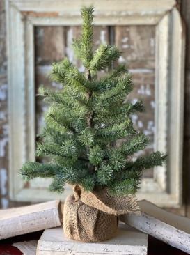 18" Icy Rocky Mountain Pine Tree Vintage Floral Imports, Inc.