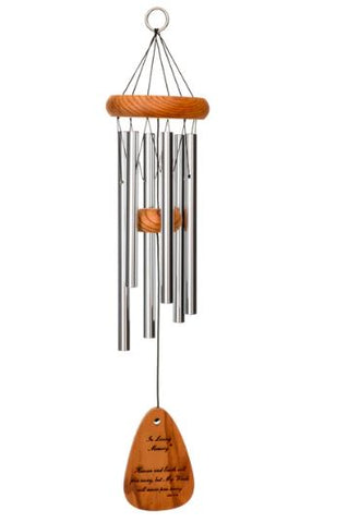In Loving Memory 18" Chime Silver Phrase 2 Wind River