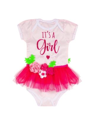 It's a Girl Tutu Garden Applique Flag Evergreen Enterprises