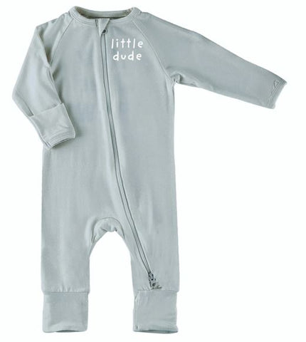 Cozy Romper Little Dude 0-3m Creative Brands