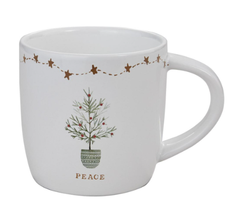Rustic Christmas Peace Mug Park Designs