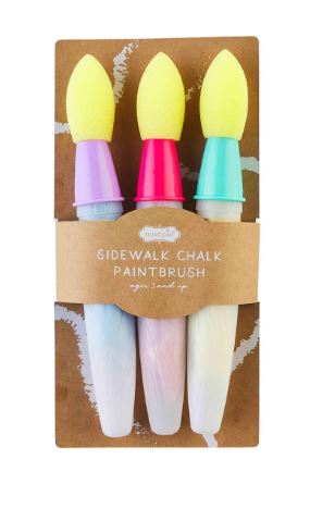 PINK PAINT BRUSH CHALK SET Mud Pie