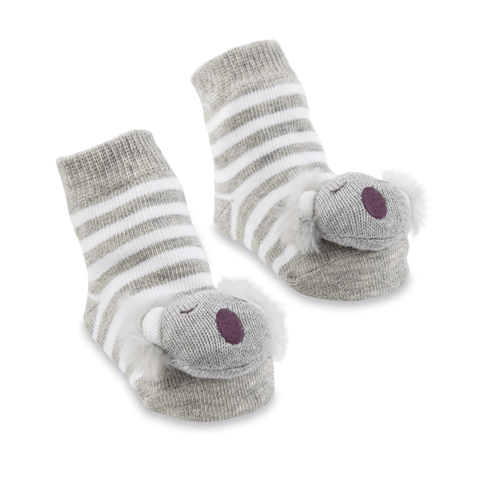 Koala Rattle Toe Socks Mud Pie