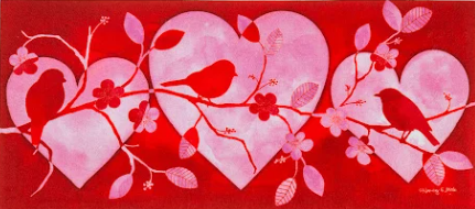 Valentine Silhouette Sassafras Switch Mat - Treehouse Gift & Home - Onalaska Wisconsin