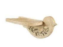 Wooden Bird-Shaped Wall Shelf Evergreen Enterprises