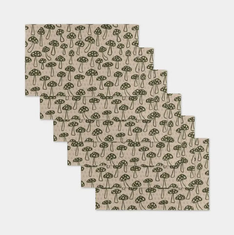 Woodland Mushroom Not Paper Towel Set Geometry