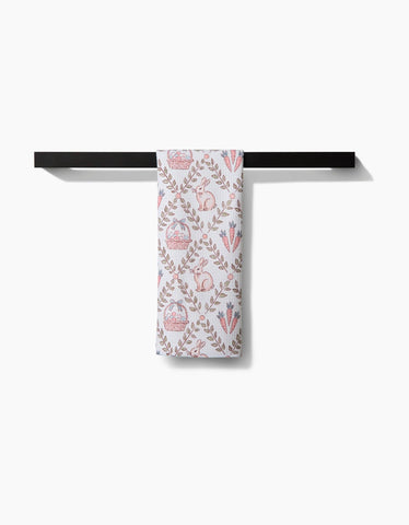Hopscotch Harvest White Luxe Hand Towel - Treehouse Gift & Home - Onalaska Wisconsin