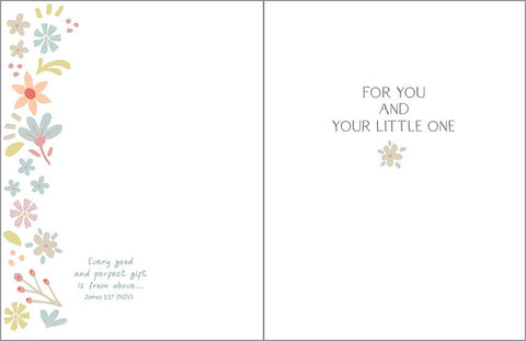 With Scripture Religious Greeting Card - Sweet Little Lambs - Treehouse Gift & Home - Onalaska Wisconsin