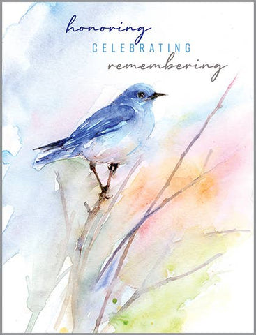With Scripture Sympathy Greeting Card - Bluebird/Branch - Treehouse Gift & Home - Onalaska Wisconsin