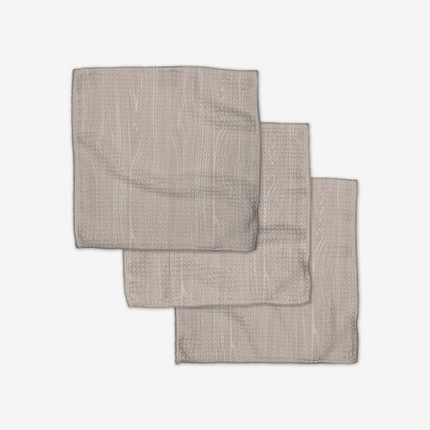 Houston Wood Dishcloth Set Geometry