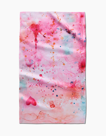 Splash of Love Tea Towel Geometry
