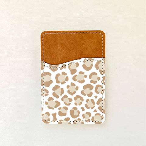 Leopard Print Leather Card Holder (10 Options): 1 Olivia + Rose