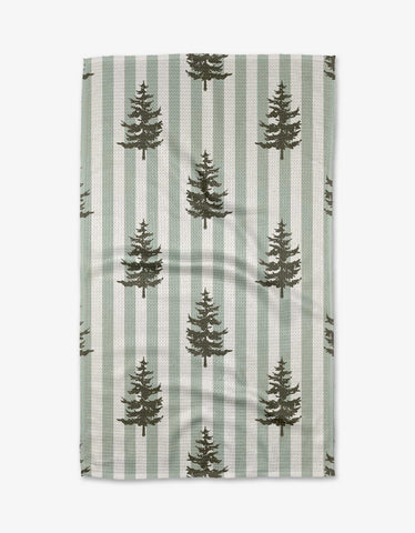 Fir Real Tea Towel Geometry