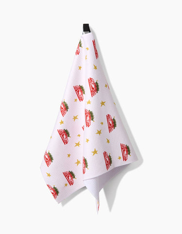 Christmas Bug Tea Towel Geometry