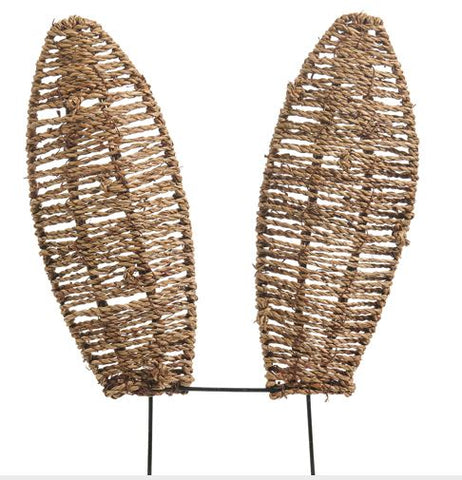15" Woven Bunny Ear Stake RAZ Imports