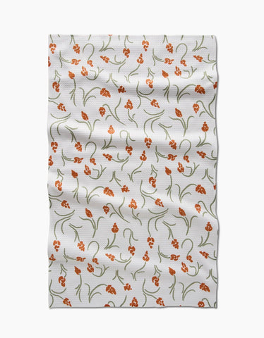 Crayon Floral Tea Towel - Treehouse Gift & Home - Onalaska Wisconsin