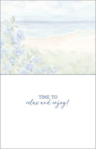 Retirement Greeting Card - Adirondack Chairs and Flowers - Treehouse Gift & Home - Onalaska Wisconsin