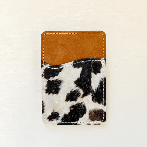 Cowhide Leather Card Holder (14 Options): 2 Olivia + Rose