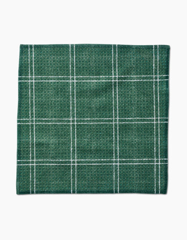Pine Forest Plaid Dishcloth Set Geometry