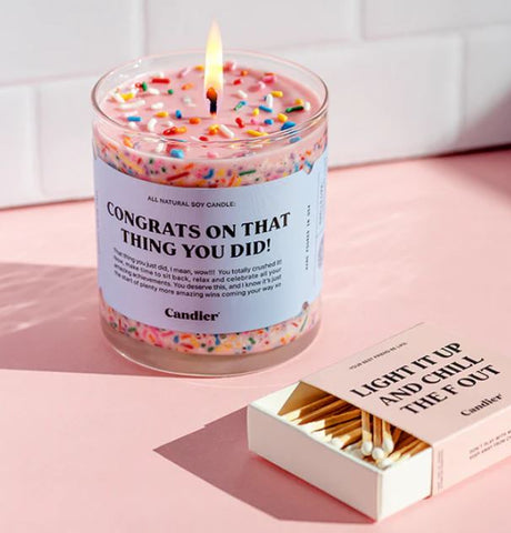 Congrats on that thing Candle - Treehouse Gift & Home - Onalaska Wisconsin