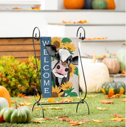 Mooove Over For Fall Suede Garden Flag Evergreen Enterprises
