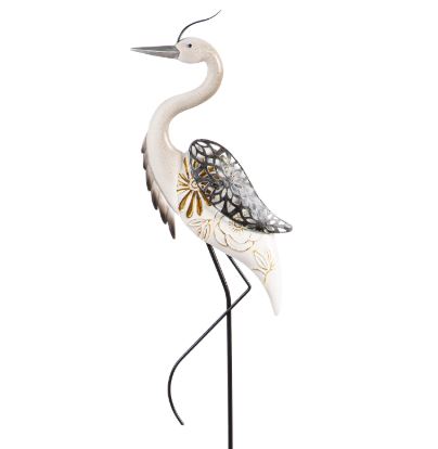 Deco Crane Metal Garden Stake, 41" Evergreen Enterprises