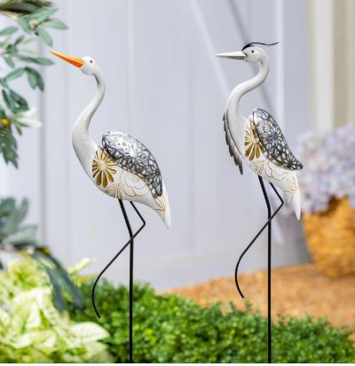 Deco Crane Metal Garden Stake Evergreen Enterprises