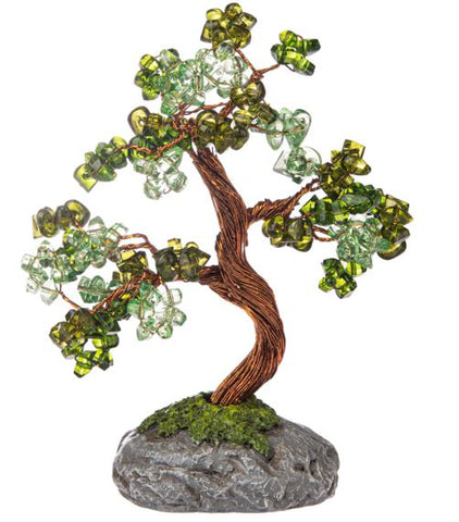 5.25"GREEN BEAD TREE,AC/IR/PLY
Shades of Green Beaded Tree Ganz