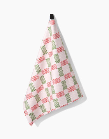 Be Merry Plaid Tea Towel Geometry