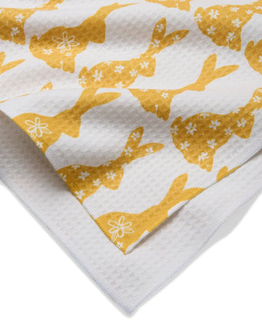 Floral Spring Bunny Luxe Hand Towel - Treehouse Gift & Home - Onalaska Wisconsin