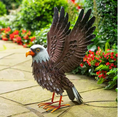 Metal Eagle Spreading Wings Statue Evergreen Enterprises