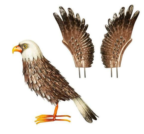 Metal Eagle Spreading Wings Statue Evergreen Enterprises