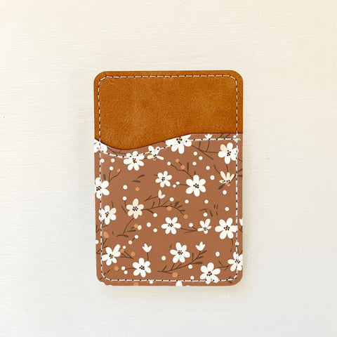 Neutral Florals Leather Card Holder (10 Options): 8 Olivia + Rose