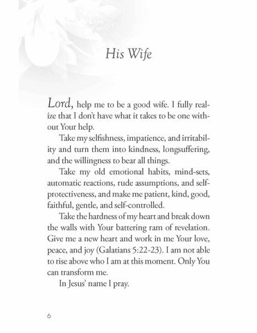 The Power of a Praying Wife Book of Prayers Harvest House Publishers Gift & Specialty Books