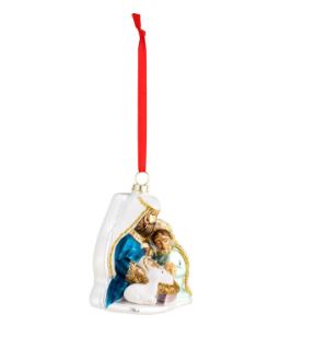 Blown Glass Holy Family Ornament DEMDACO