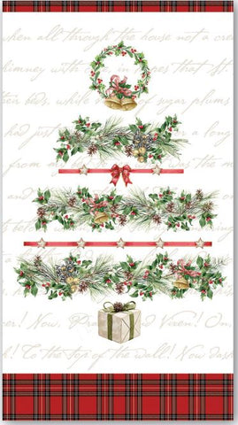 MDW Holiday Garland Hostess Napkin Stonewall Kitchen