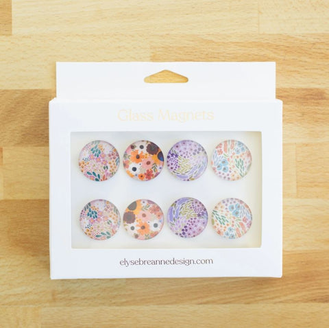 GLASS MAGNETS SUMMER TONES ELYSE BREANNE DESIGN