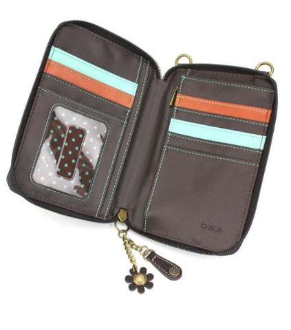 Wallet Crossbody - Horse Family - Navy Chala Handbags