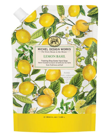 MDW Lemon Basil Foaming Soap Refill Stonewall Kitchen