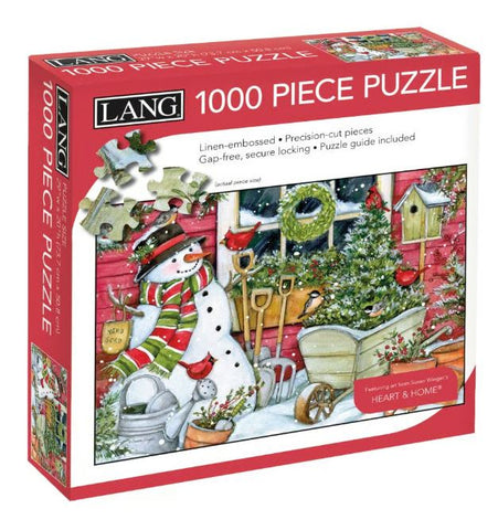SNOWMAN WINTER GARDEN-LANG 1000 PIECE PUZZLE Lang Companies, Inc