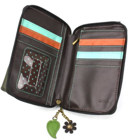 Wallet Crossbody - Mushroom - olive Chala Handbags