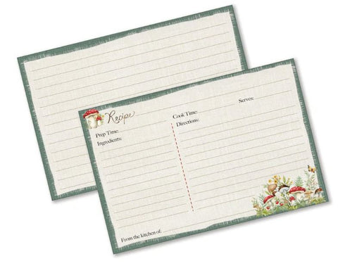 WOODLAND MUSHROOMS-4X6 RECIPE CARDS Lang Companies, Inc