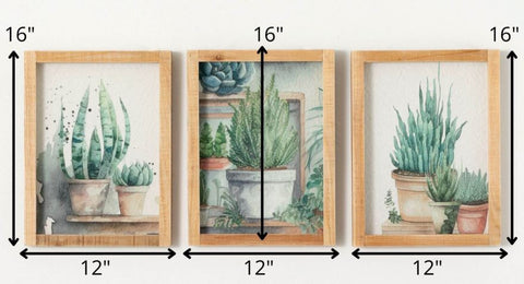 PLANT WALL ART 16"H - Treehouse Gift & Home - Onalaska Wisconsin