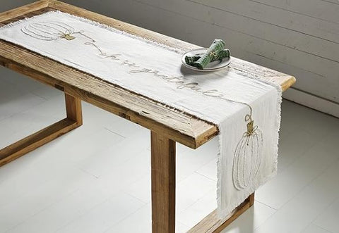 Grateful Pumpkin Table Runner Mud Pie