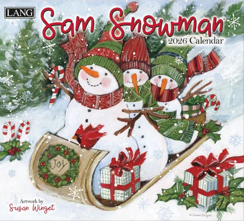 SAM SNOWMAN-2026 LANG WALL CALENDAR Lang Companies, Inc